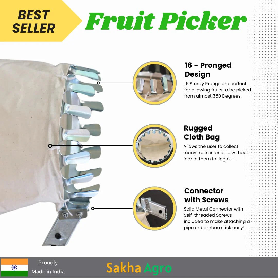 Heavy-Duty Fruit Picker Tool đ